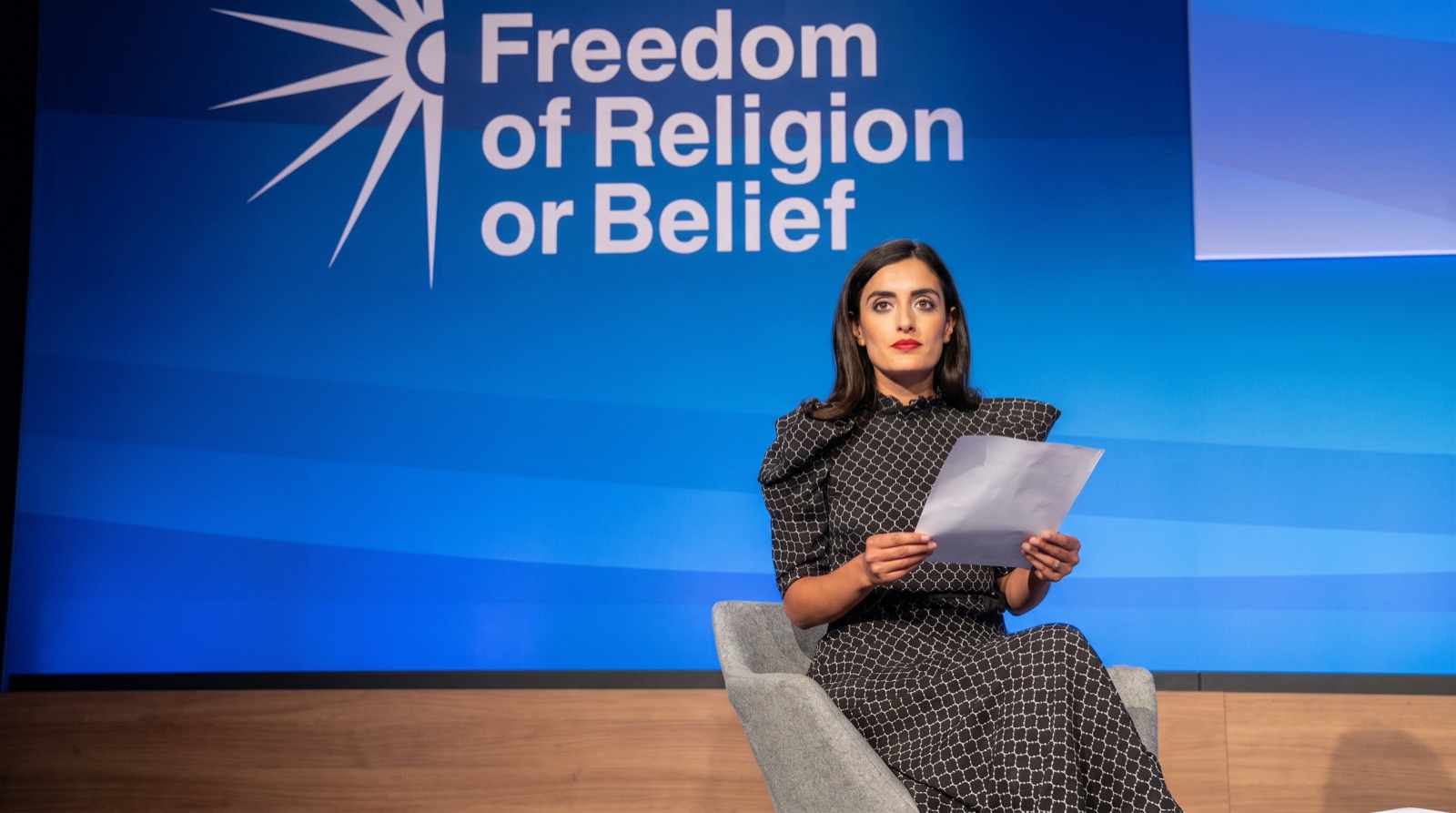 Jacqueline Isaac speaking at the Freedom of Religion or Belief conference